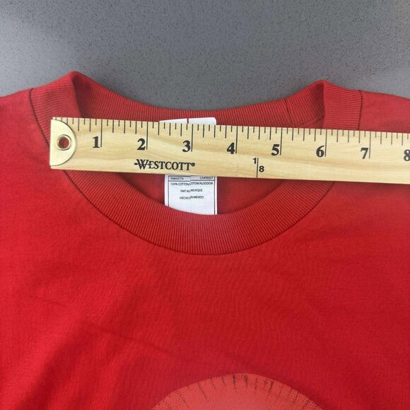 T-shirt Skull Rose, Halloween, RED, Size LARGE, Alstyle - Picture 7 of 8